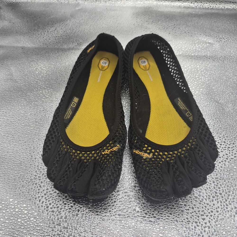 Vibram FiveFingers VI-B Black Mesh Barefoot Shoes Womens EU 40 US 8-8.5 14W2703
